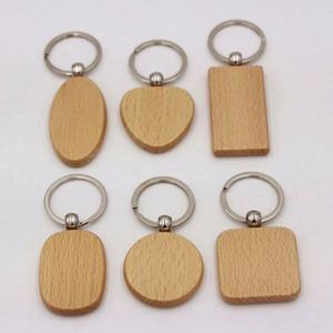 Llaveros de Madera de Lujo con Logotipo Personalizado Ys59, Llavero de Madera de Haya para Grabado Láser, Logotipo, Casa, Forma de Corazón - Product Image 3