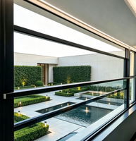 Fenêtre électrique intelligente à levage automatique pour balcon de villa, insonorisée, à grande vue, avec système de levage et de descente électrique