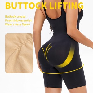 Vêtements sculptants pour femmes européennes et américaines, grandes tailles, sans couture, antibactériens, en polyester, pour remodeler le corps, renforcer la taille et sculpter le ventre - Product Image 4