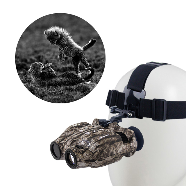 Handheld Aluminum Alloy Digital Night Vision Thermal Binoculars 5X Magnification Dual Screen Tripod Mount Lightweight CMOS