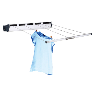 Sèche-linge <span class=keywords><strong>mural</strong></span> rétractable pratique pour les petits appartements et les balcons, pour une utilisation en cour et en extérieur - Product Image 2