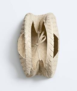 Bottega BV Travel Campana Clutch Archival Silhouette Supple Intrecciato Genuine Leather Featuring Open Closure Veneta Luxury - Product Image 3