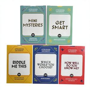 Cartes de jeu de société en papier pour divertissement : Name That Tune, Get Smart, Mini Mysteries, Party - Product Image 1