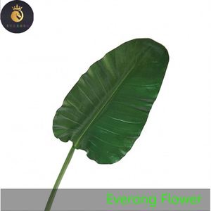 Abanico Artificial, hoja de palmera, pájaro del paraíso, hojas, planta <span class=keywords><strong>Tropical</strong></span>, hoja de tacto Real, decoración del hogar para boda, arreglo floral - Product Image 5