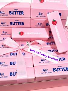 Juguete Blandito de Fresa en Crema, Súper Suave, de Levantamiento Lento, Simulación de Pan, Juguete Antiestrés, Modelo de Pastel de Rebote Lento, Juguete de Relajación - Product Image 1