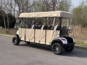 Carrito de Golf Eléctrico con Batería de Litio para 6 Personas, Carrito de Seguridad para Caminos Privados - Product Image 4