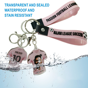 ZY3181C 2024 Llavero Acrílico Popular de Estrellas del Fútbol <span class=keywords><strong>Messi</strong></span> y Ronaldo, Regalo para Adolescentes, Adorno para Mochila, Colgante, Llavero de Fútbol - Product Image 5