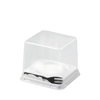 Emballages personnalisés, sûrs, jetables, recyclables, boîtes en plastique transparentes pour biscuits, gâteaux, pain, salades, emballages de boulangerie en PET avec couvercles