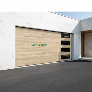 Porte de garage sectionnelle de luxe, durable, résistante aux typhons, en acier galvanisé lourd, avec protection contre le vent - Product Image 5
