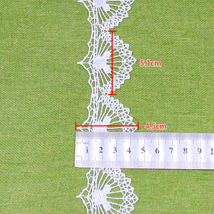 ลูกไม้ปักสีขาวลายฉลุแบบละลายน้ำได้ สำหรับงาน DIY เย็บปักถักร้อย ตกแต่งเสื้อผ้า งานแต่งงาน ลดราคาพิเศษ - Product Image 2