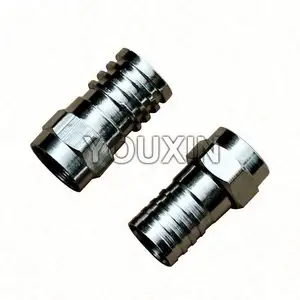 Tipo de crimpagem impermeável RF macho rg11 RG59 RG6 BNC conector F