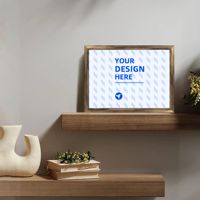 Harga Pabrik Poster Gantung Pernikahan Art Deco Buatan Tangan Kustom 30x40cm Dekorasi Rumah Kayu Matte Personalisasi