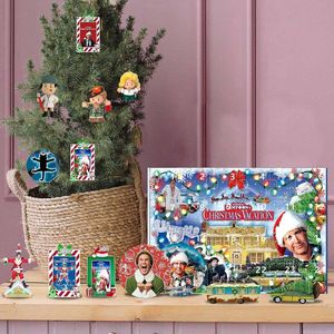 ปฏิทินนับถอยหลังวันคริสต์มาส National Lampoon's Christmas Vacation กล่องของขวัญ 24 ชิ้น ขนาด 18x26x4 ซม. ชุดของตกแต่งพลาสติกสำหรับเทศกาลวันหยุด - Product Image 3