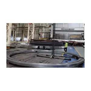 Neumático de horno resistente de producción OEM y montaje de rodillo de soporte Neumático de horno rotatorio de cal/cemento