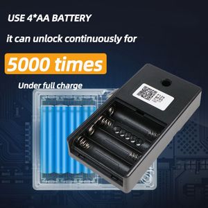 Vuông Cao An Ninh Keyless Điện Năng Thấp Nhôm Tủ <span class=keywords><strong>Swipe</strong></span> Khóa Nhanh Mở Khóa Thông Minh Mini Điện Tử Locker Khóa - Product Image 4