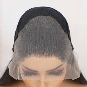 Peluca <span class=keywords><strong>de</strong></span> Cabello Humano Virgen Brasileño con Ondas Frontales, Color Natural, Sin Procesar, Peluca <span class=keywords><strong>de</strong></span> Encaje Virgen al por Mayor, Sin Pegamento - Product Image 3