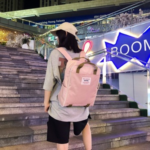 Mochila deportiva informal coreana <span class=keywords><strong>para</strong></span> chicas adolescentes, mochila ligera portátil a la moda con logotipo de parche personalizado <span class=keywords><strong>para</strong></span> estudiantes - Product Image 3