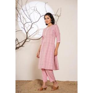 Haute qualité femmes coton belle conception droite Kurta pantalon avec Dupatta ensemble Style pakistanais indien vêtements en gros - Product Image 3