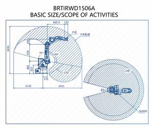 Brazo Robótico de Soldadura Industrial BORUNTE de 6 Ejes con Motor Neumático PLC, Posicionador de Soldadura Automático, Clasificación IP54, Precisión de 0.05MM - Product Image 6