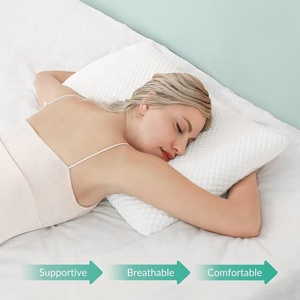 Ultra Thin Memory Foam <strong>Pillow</strong> for Belly and Back Sleep Thin, <strong>Flat</strong> Design for Cervical Alignment and Deep Sleep Bed <strong>Pillows</strong> - Product Image 3