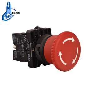 Tombol Tekan Darurat LAY5-ES542 40mm Putar untuk Melepaskan, Tipe Jamur, Plastik & Logam, 220V 10A IP54 2NO - Product Image 2