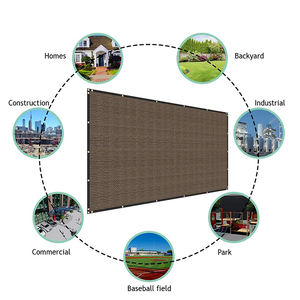 BROWN Écran d'intimité pour clôture de jardin, auvent, voile d'ombrage en HDPE, tissu épais, filet d'écran d'intimité pour clôture - Product Image 2