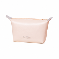 Sac de rangement cosmétique rectangulaire tendance, résistant à l'eau, en cuir PU, idéal pour les voyages, pochette de toilette pour la vente au détail