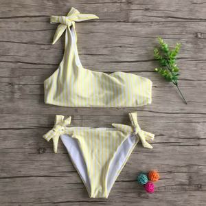 Vente directe usine – Bikini femme grande taille personnalisé avec logo OEM, micro-soutien-gorge push-up, bas string, motif uni, décolleté dos nu - Product Image 6