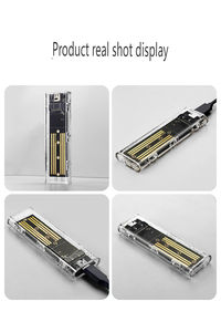 علبة بلاستيكية شفافة لـ <span class=keywords><strong>M</strong></span>.2 NVME SSD تدعم حتى 4 تيرابايت لأقراص SSD 2230 صندوق صغير للأقراص الصلبة - Product Image 5