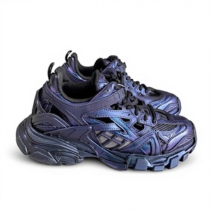 Sneakers de trail unisexes en violet métallisé, avec empeigne en mesh respirant, lacets, semelle épaisse et robuste, antidérapante, décontractées, Balenciagaes - Product Image 1