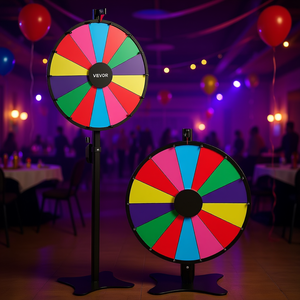 Vevor Roue tournante à 14 emplacements avec support réglable et tableau effaçable à sec, équipement pour jeux de fête et salons professionnels - Product Image 2