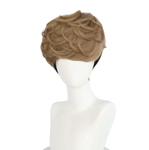 Perruque synthétique courte brune pour hommes adultes, style anime, inspirée de SangWoo, AOKG-083 - Product Image 4