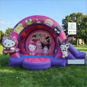 Castillo Inflable Personalizado de Fábrica Marca QY, Material de PVC Comercial, Castillo Inflable con Tobogán de 4x4.5M, Modelo QY001 - Product Image 5