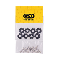Nouveaux Fixations en Aluminium CPO 8 Pièces/Paquet Vis Concaves Modifiées pour Voiture Rondelles de Pare-chocs Moteur Boulons de Scooter Norme ANSI Garantie 12 Mois