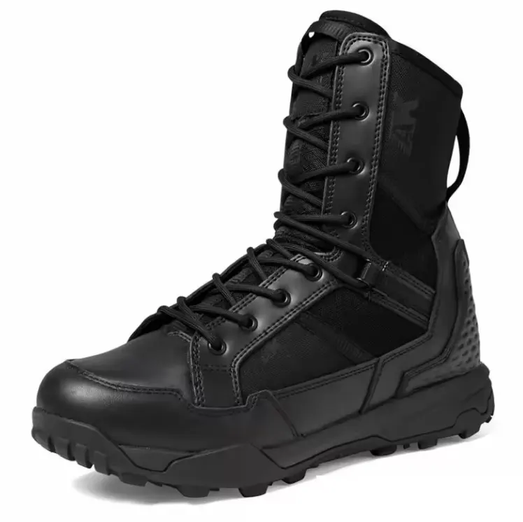 TSB4 Light weight AK aeisk New Coyote ATLAS Footwear 8inch Side Zip suede German Outdoor Hiking Boots black leather boots