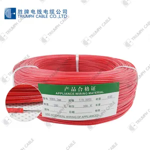 Cable de goma de silicona VDE de 1,5mm, 48/0mm, 20TS, resistente al fuego, cable de cobre estañado de un solo núcleo de alto voltaje