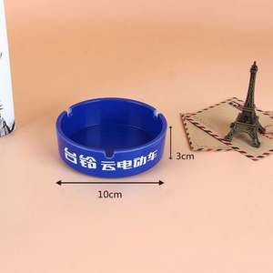 Cendrier rond en céramique personnalisable en gros, design coloré avec logo, style classique, accessoires pour fumeurs pour les promotions - Product Image 4