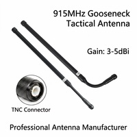 Antena Omnidireccional Táctica de Fibra de Vidrio con Conector TNC Macho, Flexible y Vertical, de Alta Ganancia, 915MHz LoRa/LPWAN, GENTONG GT-EGTX-01
