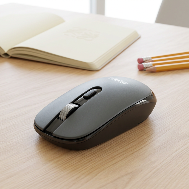 New Jedel WD100P Mini Optical Wireless USB Ergonomic Mouse Rechargeable High DPI Soft Touch Dual-Mode for PC Office Laptop