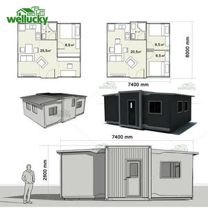 Contenedor expandible personalizable de 20 pies y 40 pies para el hogar, dormitorio Modular portátil de lujo, cocina, tienda Ideal, taller, casa móvil - Product Image 4