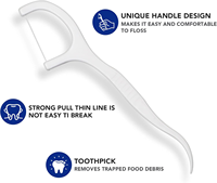 Fil dentaire en forme de Y et en forme de U, saveur menthe, cure-dents jetables pour appareils dentaires et hygiène buccale des enfants