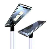 Batteria LiFePO4 lampione solare sensore di movimento ad induzione ad alto lume impermeabile integrato Luminaria esterno strada Led giardino