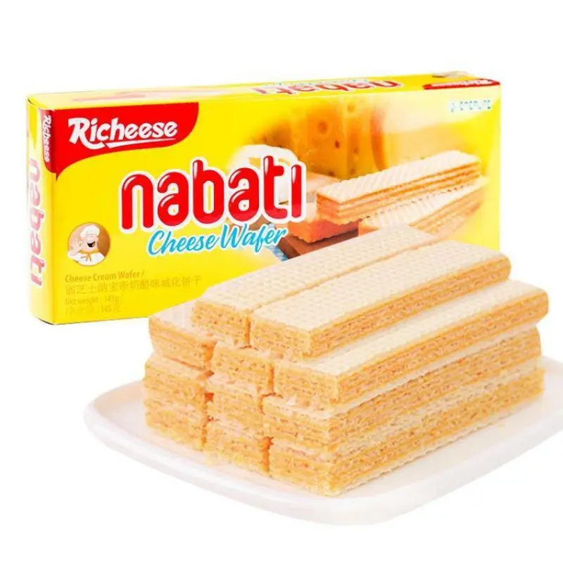 Venta al por mayor Indonesia importó nabati queso galletas de obleas