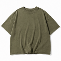 T-shirt Femme de Luxe en Coton Haute Densité 100% Effet Vieilli Teint en Pièce, Vente en Gros, Marque Privée