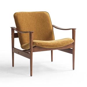 <span class=keywords><strong>Fauteuil</strong></span> simple en bois massif, rétro, unique, écologique, durable, en lin, pour la maison, l'appartement, la villa, l'hôtel, le café - Product Image 1