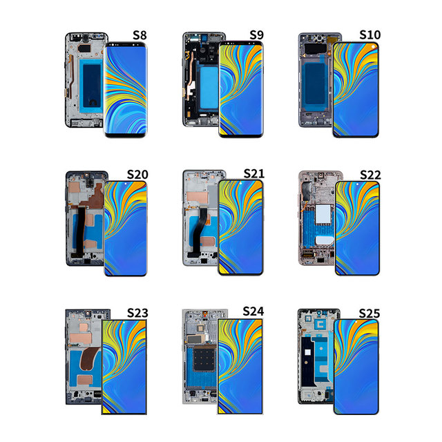 Mobile Phone Lcds for samsung galaxy S8 S10 S22 S9 S20 S21 S23 S24 S25 Plus 5g 4g ultra Display s Series Screen Telephone Lcd