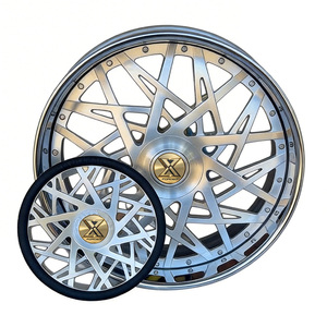 عجلات XJ مخصصة من 3 قطع مقاس 5x120.65 ملم بقياسات 20 و22 و24 و26 و28 و30 بوصة عميقة الحواف مصنوعة بالحدادة لسيارات كابريس وإمبالا وسيارات الركاب - Product Image 2