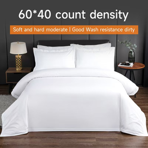 Tùy Chỉnh Bán Buôn Khách Sạn Sang Trọng Khăn Trắng Duy Nhất Đôi Đôi Vua Nữ Hoàng Tùy Chỉnh Kích Thước Bộ Đồ Giường Khách Sạn Đặt 4 Mảnh - Product Image 4