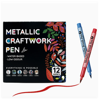 Ensemble de marqueurs artistiques pigmentés, pointe fine double face, stylo artisanal non effaçable, marqueur à tête pinceau, stylo signature, peinture couleur, album DIY