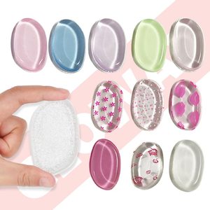 เครื่องแต่งหน้าซิลิโคนรูปใบไม้รูปหัวใจอุปกรณ์แต่งหน้าแบบมืออาชีพฟองน้ำรูปการ์ตูนแป้งพัฟซิลิกาเจลเพื่อความงาม - Product Image 1